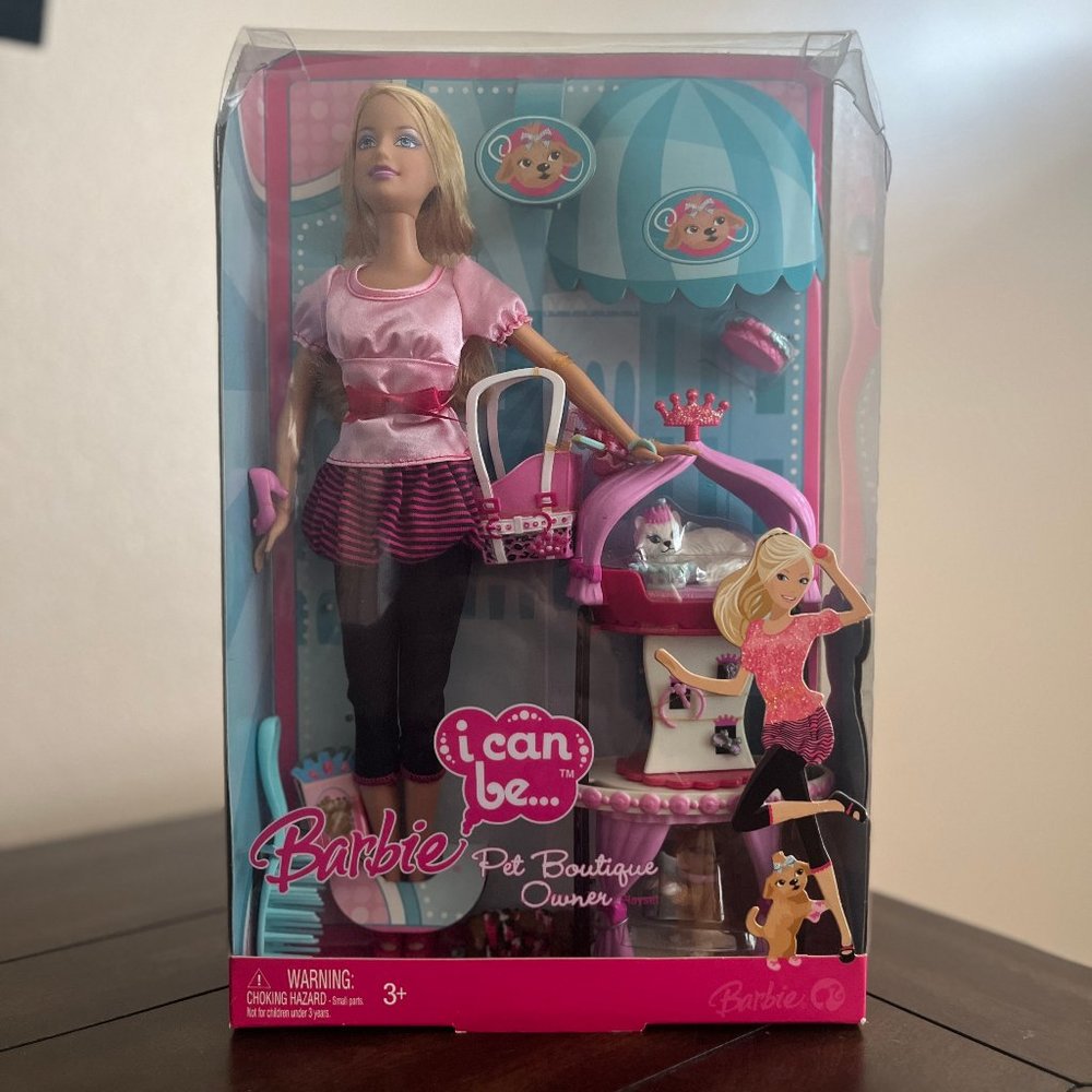 NWT - Barbie “i can be” Pet Boutique Owner - Gift Ready!